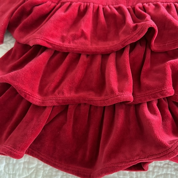 Gymboree holiday red velvet dress 6 - Picture 3 of 4